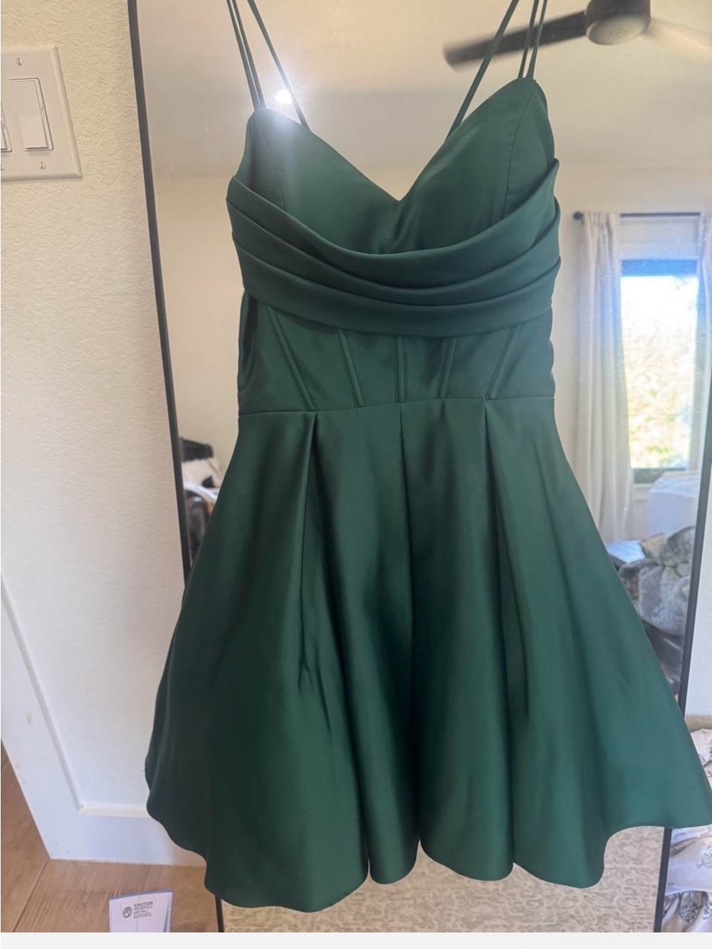 Gorgeous Hoco Blondie Nites "Lindsay" Short Satin Corset Dress Size 5